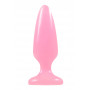 Розовая, светящаяся в темноте анальная пробка Firefly Pleasure Plug Medium Pink - 12,7 см.