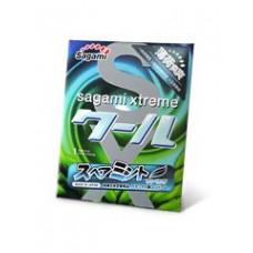 Презерватив Sagami Xtreme Mint с ароматом мяты - 1 шт.