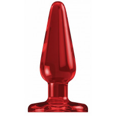Красный анальный стимулятор Bottom Line 6  Model 1 Acrylic Red - 15,5 см.