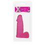 Розовый фаллоимитатор с мошонкой XSKIN 5 PVC DONG - 13 см. (Dream Toys 20591)
