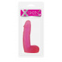 Розовый фаллоимитатор с мошонкой XSKIN 6 PVC DONG - 15,2 см. (Dream Toys 20590)