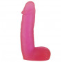 Розовый фаллоимитатор с мошонкой XSKIN 6 PVC DONG - 15,2 см. (Dream Toys 20590)