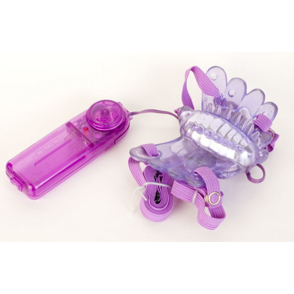 Фиолетовый клиторальный стимулятор Sex Butterfly
