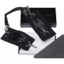 Черные шелковые наручники с цепочкой Sutra (LELO)