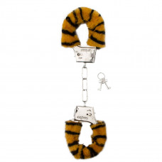 Меховые тигровые наручники