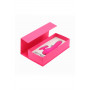 Розовый вибратор с клиторальным стимулятором Kawaii Daisuki 3 - 15,2 см.