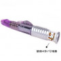Фиолетовый ротационный вибромассажер со стимуляцией клитора - 22,6 см.