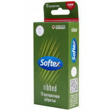 Ребристые презервативы Softex Ribbed - 10 шт.