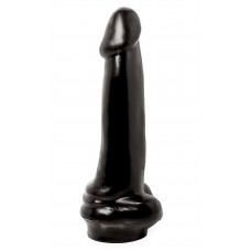 Чёрный фаллоимитатор Basix Rubber Works 10  Dong - 25,4 см.
