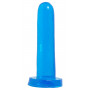 Голубой анальный фаллоимитатор Smoothy - 13,3 см.