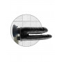 Двойной чёрный вибратор со съемной присоской Double Vibrating Double Penetrator - 20,3 см.