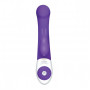 Фиолетовый стимулятор G-точки с клиторальным отростком The G-spot Rabbit - 22 см.