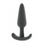 Серый анальный стимулятор Butt Plug No.29 - 12,5 см.