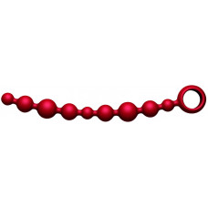 Большая красная анальная цепочка Joyballs Anal Wave - 29,8 см.