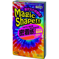 Презервативы Sagami Xtreme Magic Shape с ребристым швом - 10 шт.