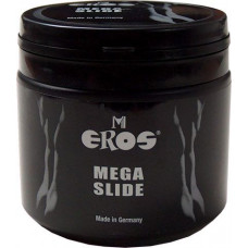 Банка супер-скользкой смазки на силиконовой основе Eros Mega Slide - 500 мл.