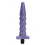 Фиолетовый многоскоростной вибратор-ёлочка - 17,8 см.