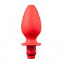 Красная насадка для душа HYDROBLAST 4INCH BUTTPLUG SHAPE DOUCHE - 10,2 см. (NMC 111743)