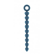 Синяя анальная цепочка Bead Chain - 24,9 см.