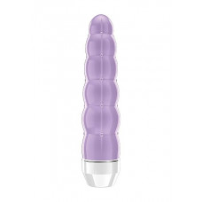 Фиолетовый фигурный вибратор Lauryn - 15 см.