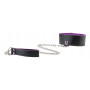 Чёрно-фиолетовый двусторонний ошейник с поводком Reversible Collar with Leash
