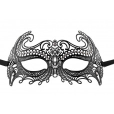 Чёрная металлическая маска Sea Goddes Masquerade Mask