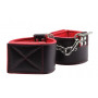 Чёрно-красные двусторонние наручники Reversible Wrist Cuffs