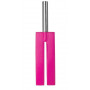 Розовая П-образная шлёпалка Leather Slit Paddle - 35 см.