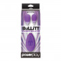 Два фиолетовых виброяйца с пультом управления вибрацией BuLLiTT Double