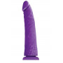 Фиолетовый фаллоимитатор без мошонки Pleasures Thin 8 Dildo - 20 см. (NS Novelties NSN-0405-65)