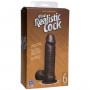 Реалистичный чернокожий фаллос The Realistic Cock 6” with Removable Vac-U-Lock Suction Cup - 19,8 см. (Doc Johnson 0271-04-BX)