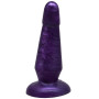 Фиолетовая нелевая изогнутая анальная пробка - 13 см. (Eroticon 30151)