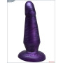 Фиолетовая нелевая изогнутая анальная пробка - 13 см. (Eroticon 30151)