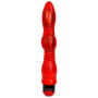 Красный гелевый супервибратор Samantha - 28,5 см.