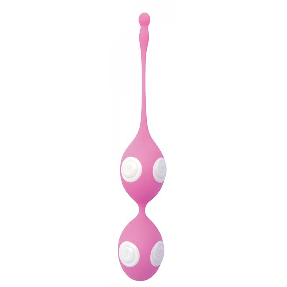 Розово-белые вагинальные шарики Play Candy Beanz 