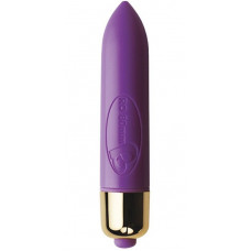 Фиолетовая вибропулька RO-80mm с 7 режимами вибрации - 7,9 см.