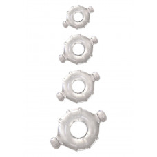 Набор из 4 прозрачных колец разного диаметра Renegade Vitality Rings