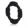 Чёрное эрекционное кольцо Adonis Silicone Rings Hercules