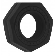 Чёрное эрекционное кольцо No.43 Cockring