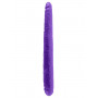 Фиолетовый двусторонний фаллоимитатор 16  Double Dillio - 40,6 см.