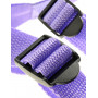 Фиолетовая страпон-система 7  Strap-On Suspender Harness Set с реалистичной насадкой - 19 см.