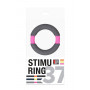 Серое эрекционное кольцо NEON STIMU RING 37MM GREY/PINK (Dream Toys 21041)