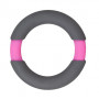 Серое эрекционное кольцо NEON STIMU RING 37MM GREY/PINK (Dream Toys 21041)