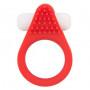 Красное эрекционное кольцо LIT-UP SILICONE STIMU RING 1 RED (Dream Toys 21155)