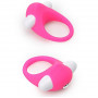 Розовое эрекционное кольцо LIT-UP SILICONE STIMU RING 6 (Dream Toys 21236)