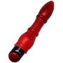 Красный гелевый вибратор Carrie - 25 см.