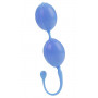 Голубые каплевидные вагинальные шарики L amour Premium Weighted Pleasure System
