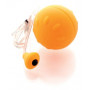Оранжевый виброшарик с выносным пультом-кнопкой