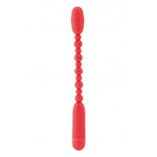 Красный анальный вибратор-палочка - 19 см.