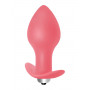 Розовая анальная пробка с вибрацией Bulb Anal Plug - 10 см. (Lola toys 5003-01lola)